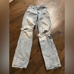 Abercrombie 90s straight ultra high rise